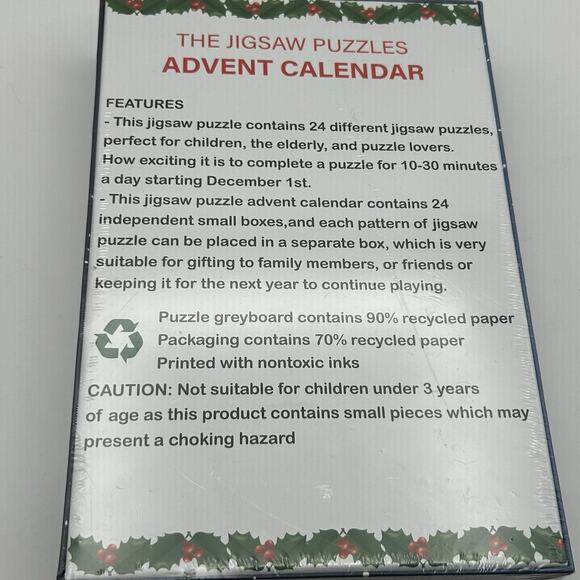 Advent Calendar Puzzle 24 Boxes of 50 Piece Jigsaw Puzzles - Picture 4 of 4